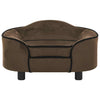 Vidaxl Hundebank 67x47x36 cm Plüschbraun