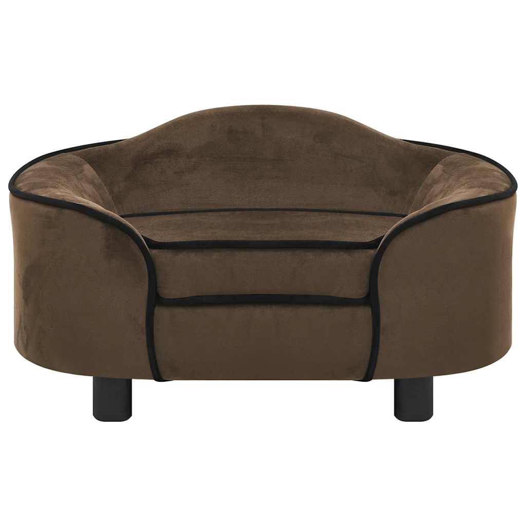 Vidaxl Hundebank 67x47x36 cm Plüschbraun