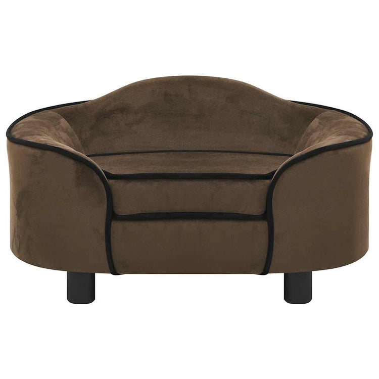 Vidaxl Hundebank 67x47x36 cm Plüschbraun