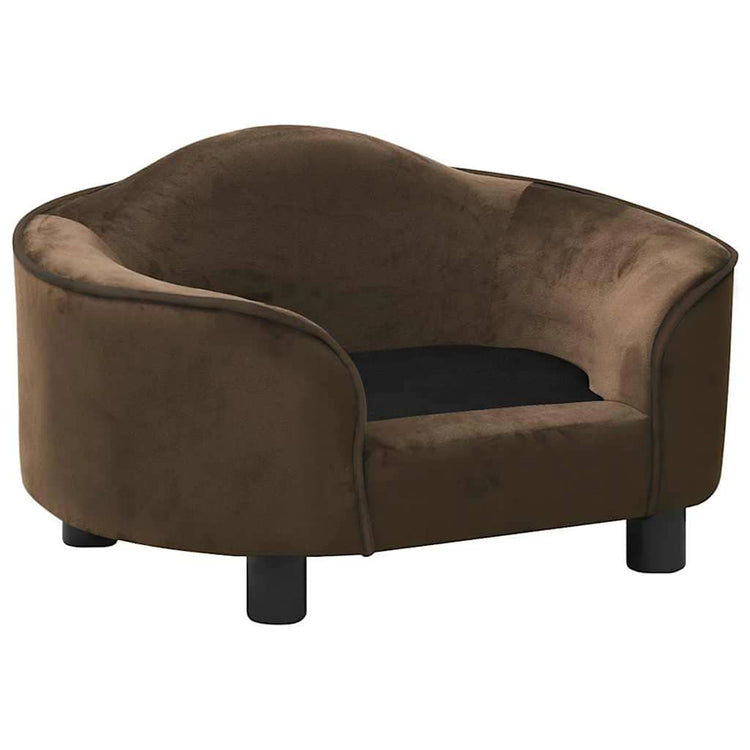 Vidaxl Hundebank 67x47x36 cm Plüschbraun