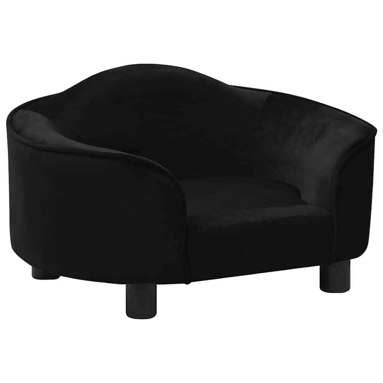Vidaxl Hundebank 67x47x36 cm Plüsch schwarz