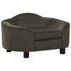Vidaxl Hundebank 67x47x36 cm Plüsch dunkelgrau