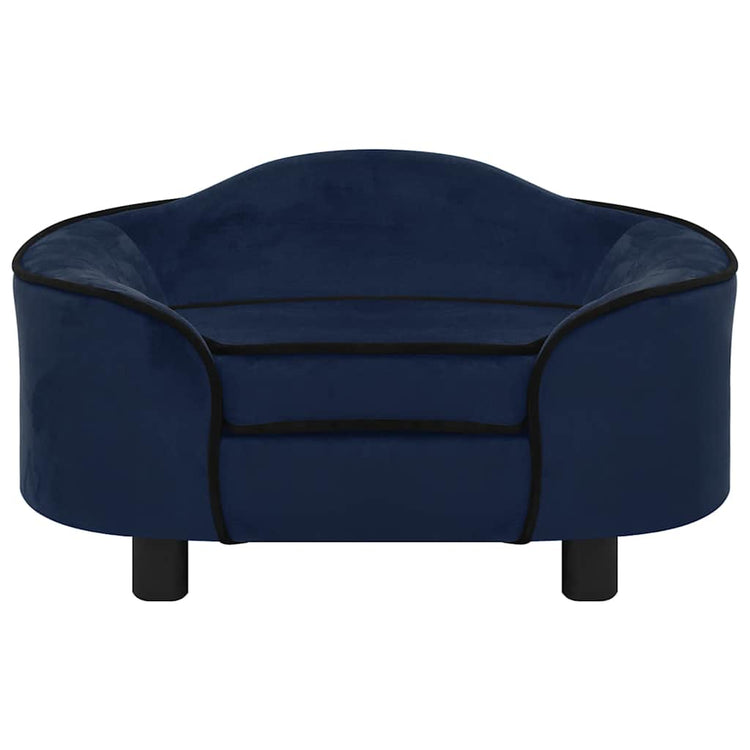 Vidaxl Hundebank 67x47x36 cm Plüschblau