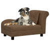 Vidaxl Hundebank mit Kissen 83x44x44 cm Plüschbraun