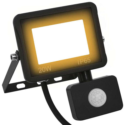 VidaXL Strahler mit Sensor LED 20W warmweiß