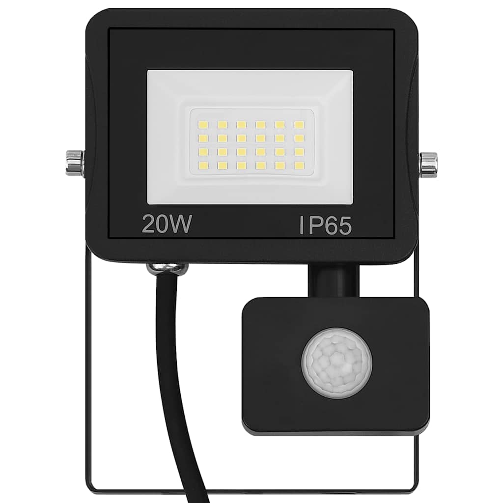 VidaXL Strahler mit Sensor LED 20W warmweiß