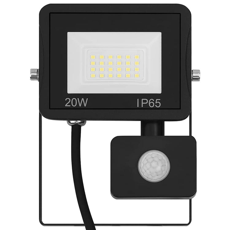 VidaXL Strahler mit Sensor LED 20W warmweiß
