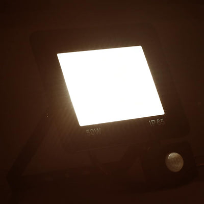 VidaXL Strahler mit Sensor LED 50W warmweiß