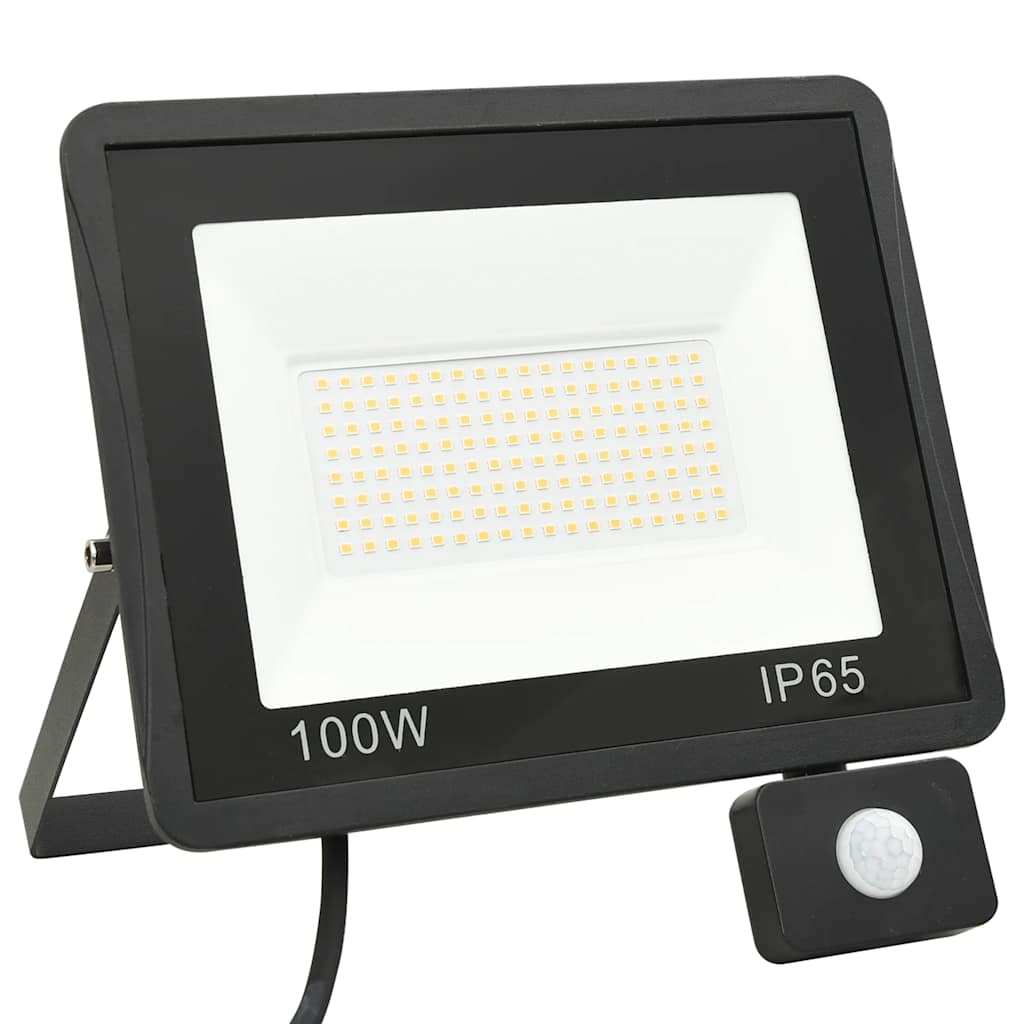 VidaXL Strahler mit Sensor-LED 100 W warmweiß