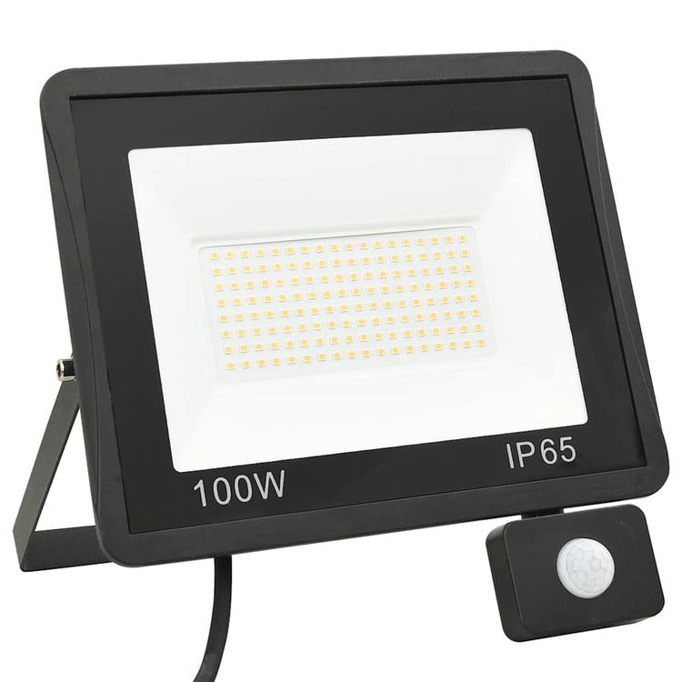 VidaXL Strahler mit Sensor-LED 100 W warmweiß