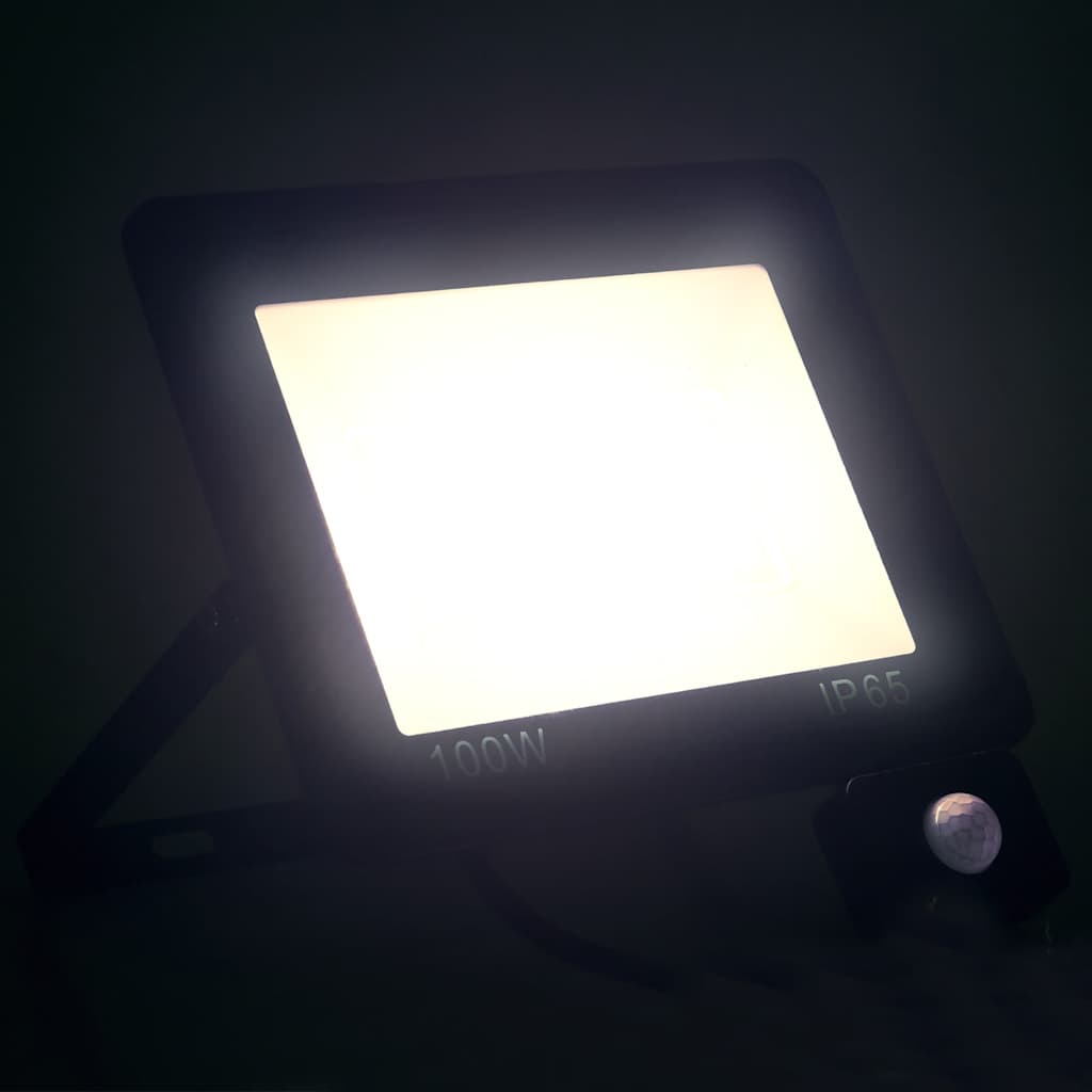 VidaXL Strahler mit Sensor-LED 100 W kaltweiß