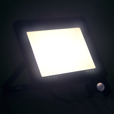 VidaXL Strahler mit Sensor-LED 100 W kaltweiß