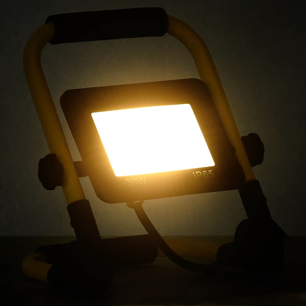 VidaXL Strahler mit Griff LED 30W warmweiß