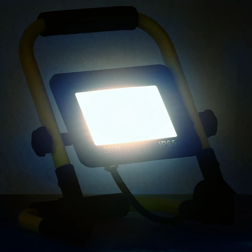 VidaXL Strahler mit Griff LED 30W kaltweiß
