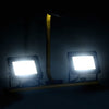 Vidaxl Spotlight mit Griff LED 2x30 W Kalt weiß