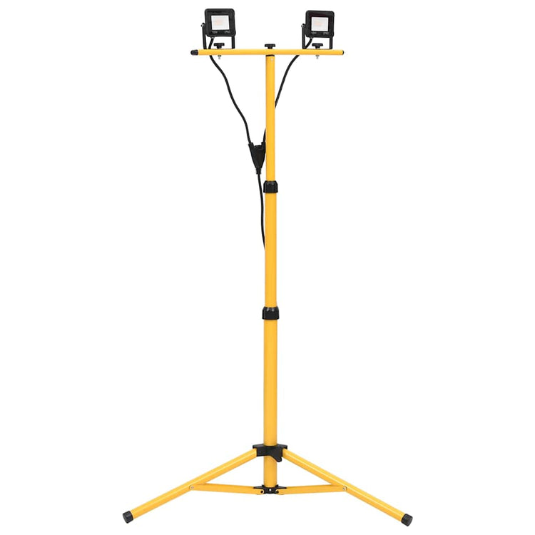 VidaXL Strahler mit Stativ LED 2x10W warmweiß