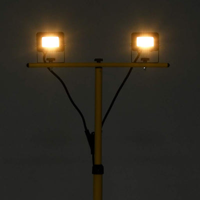 VidaXL Strahler mit Stativ LED 2x10W warmweiß