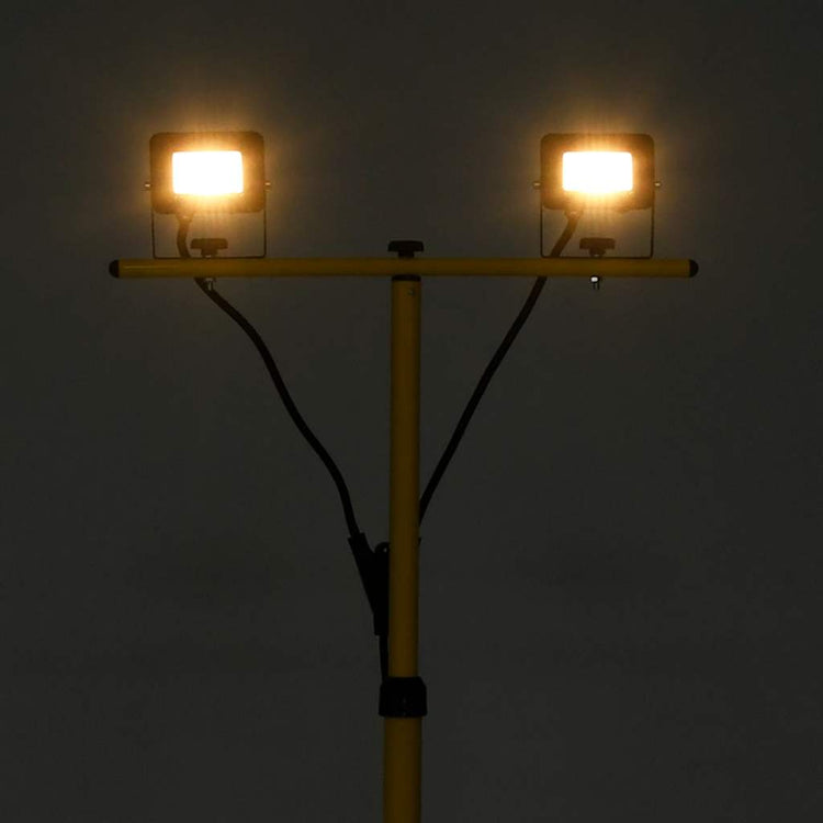 VidaXL Strahler mit Stativ LED 2x10W warmweiß