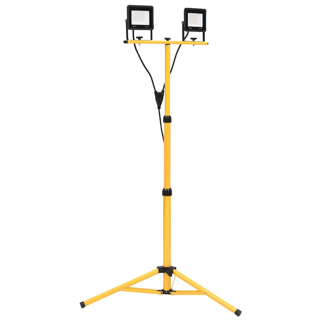 VidaXL Strahler mit Stativ LED 2x20W warmweiß