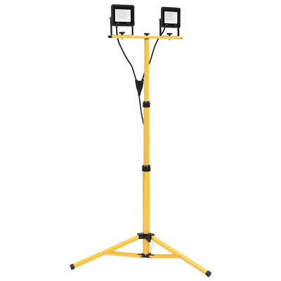 VidaXL Strahler mit Stativ LED 2x50W warmweiß