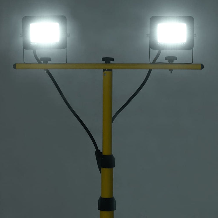 VidaXL Strahler mit Stativ LED 2x20W kaltweiß