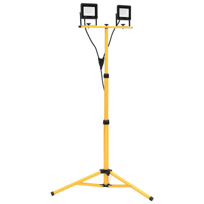 VidaXL Strahler mit Stativ LED 2x30W kaltweiß