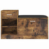 Vidaxl -Schuhsofa 94.5x31x57 cm verarbeiteter Holzgeräuchchen -Eichefarbe