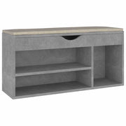 Vidaxl Schuhbank mit Kissen 104x30x49 cm verarbeiteter Holzbetonpreis - afbeelding 2