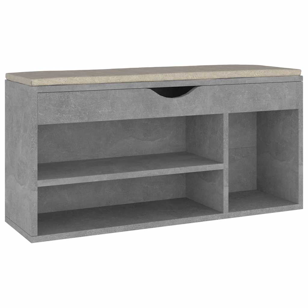 Vidaxl Schuhbank mit Kissen 104x30x49 cm verarbeiteter Holzbetonpreis