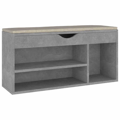 Vidaxl Schuhbank mit Kissen 104x30x49 cm verarbeiteter Holzbetonpreis