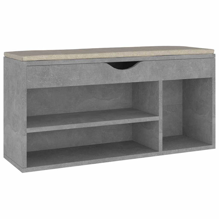 Vidaxl Schuhbank mit Kissen 104x30x49 cm verarbeiteter Holzbetonpreis