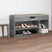 Vidaxl Schuhbank mit Kissen 104x30x49 cm verarbeiteter Holzbetonpreis - afbeelding 1
