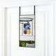 Vidaxl -Türspiegel 30x60 cm Glas und Aluminiumschwarz