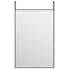 Vidaxl -Türspiegel 40x60 cm Glas und Aluminiumschwarz