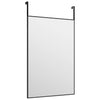 Vidaxl -Türspiegel 40x60 cm Glas und Aluminiumschwarz