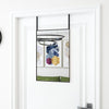Vidaxl -Türspiegel 40x60 cm Glas und Aluminiumschwarz
