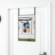 Vidaxl -Türspiegel 40x60 cm Glas und Aluminiumschwarz