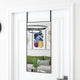 Vidaxl -Türspiegel 40x80 cm Glas und Aluminiumschwarz
