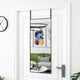 Vidaxl -Türspiegel 40x100 cm Glas und Aluminiumschwarz