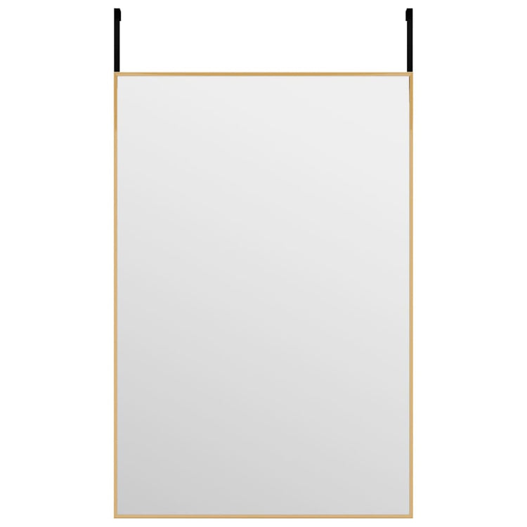 Vidaxl -Türspiegel 40x60 cm Glas und Aluminium Gold gefärbt