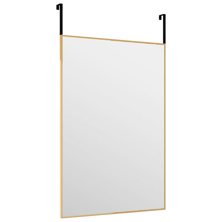 Vidaxl -Türspiegel 40x60 cm Glas und Aluminium Gold gefärbt