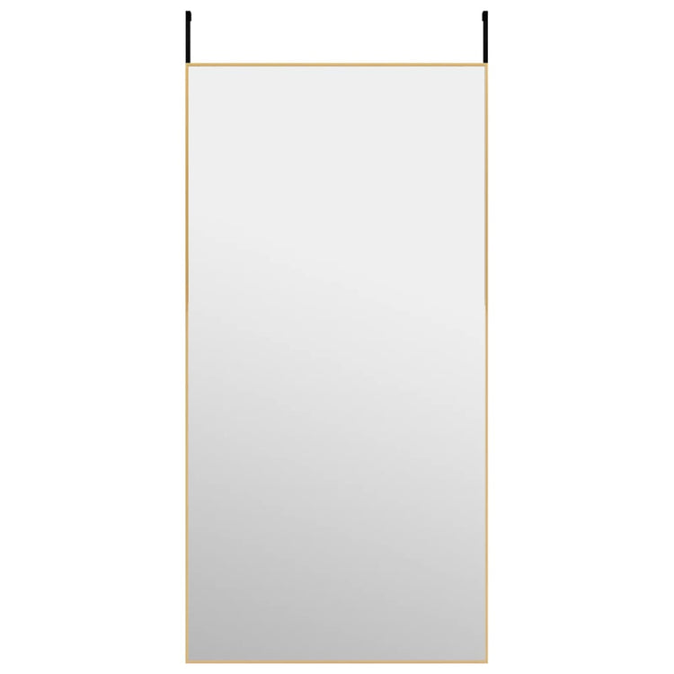 VIDAXL -Türspiegel 50x100 cm Glas und Aluminium Gold gefärbt