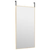 VIDAXL -Türspiegel 50x100 cm Glas und Aluminium Gold gefärbt