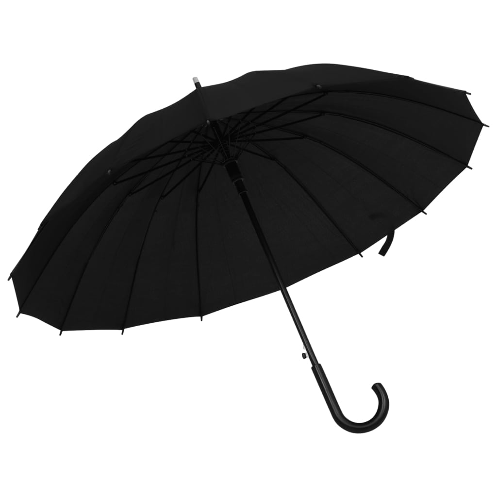 Vidaxl Regenschirm automatisch 105 cm schwarz