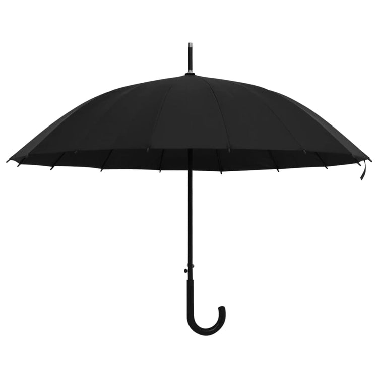 Vidaxl Regenschirm automatisch 105 cm schwarz