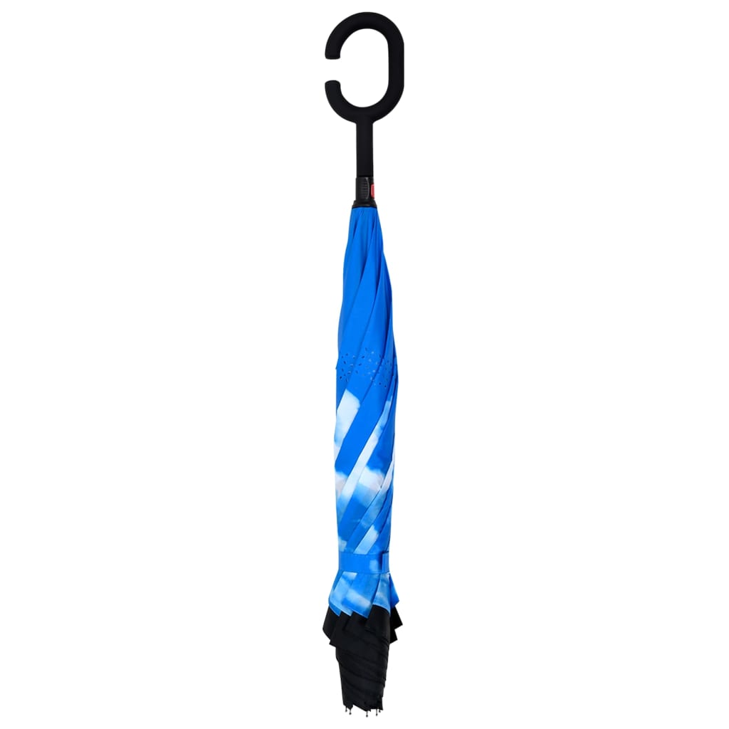 Vidaxl Regenschirm C-Handle 108 cm Schwarz