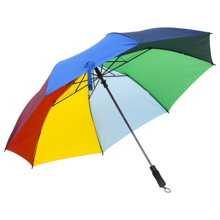 VIDAXL -Regenschirm faltbar 124 cm multi -coloriert automatisch