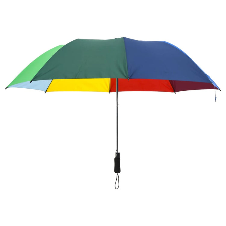 VIDAXL -Regenschirm faltbar 124 cm multi -coloriert automatisch