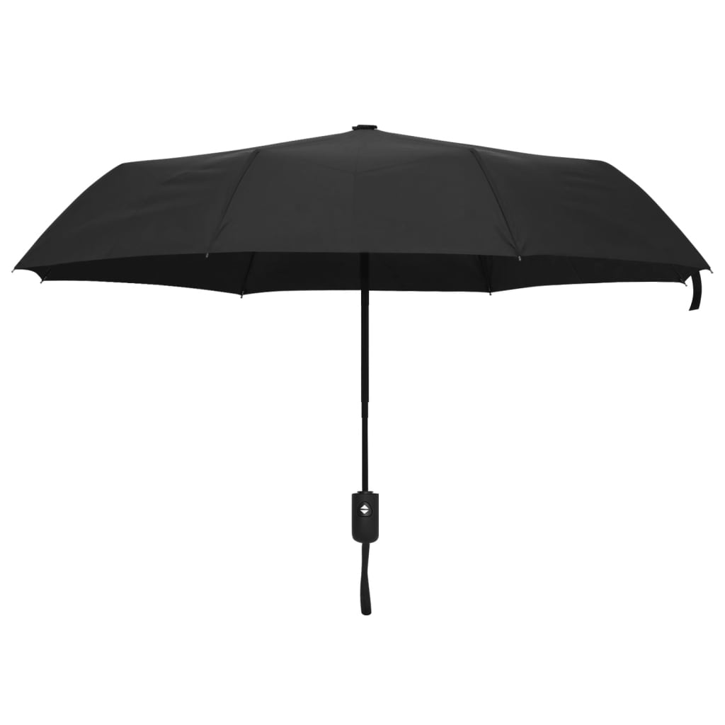 Vidaxl Regenschirm falten automatisch 95 cm schwarz faltbar