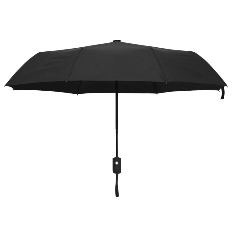 Vidaxl Regenschirm falten automatisch 95 cm schwarz faltbar